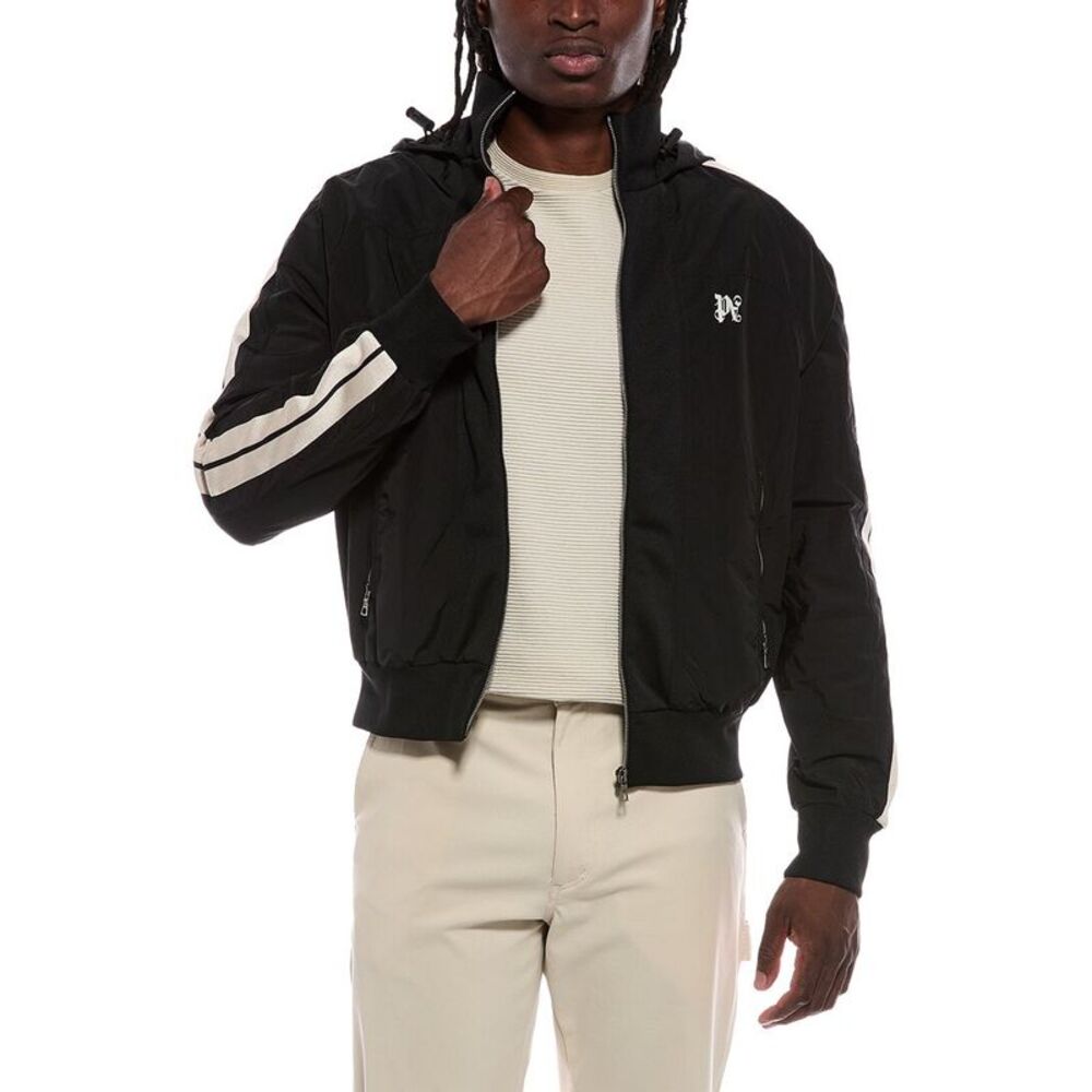 Palm Angels Mens Jacket, Black